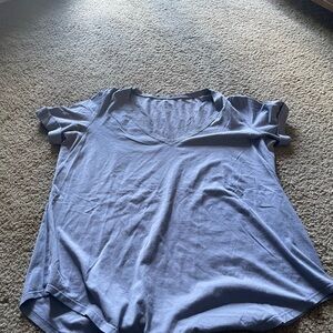 Lululemon Athletica Gray Relaxed Short Sleeve T-Shirt